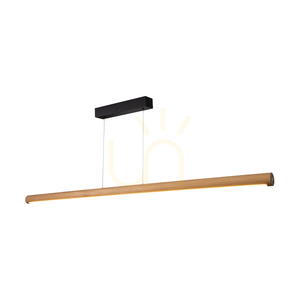 Závesné svietidlo Conor, olejovaný dub/čierna, 1xLED 45 W, smer svetla hore a dole, 160 cm 1 Závesné svietidlo Conor, olejovaný dub/čierna, 1xLED 45 W, smer svetla hore a dole, 160 cm small 1