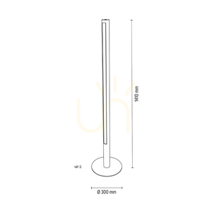 Stojaca lampa Conor, olejovaný dub/čierna, 1xLED 32 W, Ø30 cm small 4