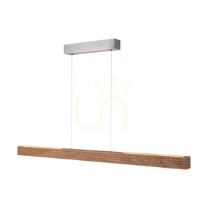 Závesné svietidlo Riflet, olejovaný dub/matný nikl, 3xLED, 47 W, smer svetla hore a dole, 120 cm small 3
