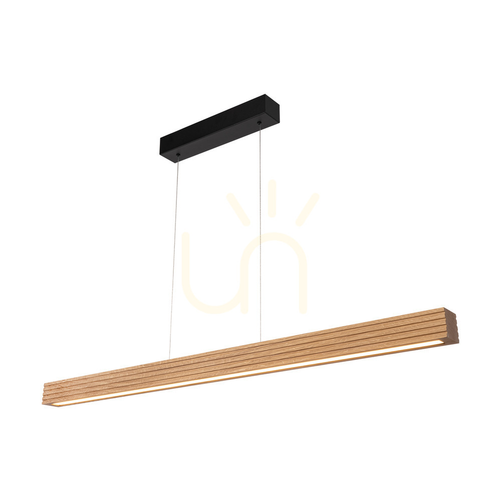 vyhliadka Závesné svietidlo Riflet, olejovaný dub/čierna, 3xLED, 47 W, smer svetla hore a dole, 120 cm Závesné svietidlo Riflet, olejovaný dub/čierna, 3xLED, 47 W, smer svetla hore a dole, 120 cm