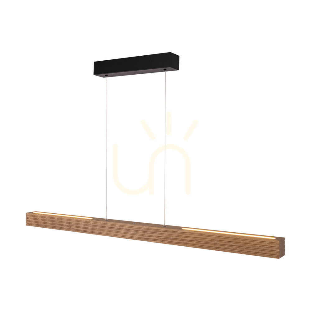 Displej Závesné svietidlo Riflet, olejovaný dub/čierna, 3xLED, 47 W, smer svetla hore a dole, 120 cm Závesné svietidlo Riflet, olejovaný dub/čierna, 3xLED, 47 W, smer svetla hore a dole, 120 cm