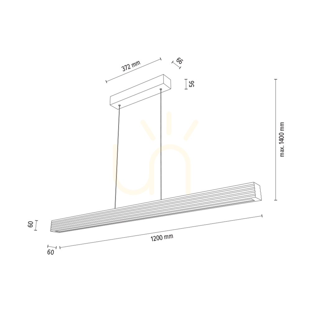 Skontrolujte Závesné svietidlo Riflet, olejovaný dub/čierna, 3xLED, 47 W, smer svetla hore a dole, 120 cm Závesné svietidlo Riflet, olejovaný dub/čierna, 3xLED, 47 W, smer svetla hore a dole, 120 cm