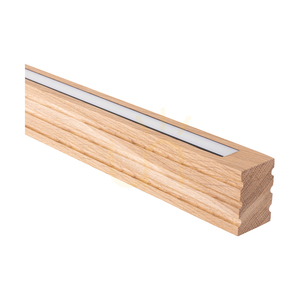Závesné svietidlo Riflet, olejovaný dub/čierna, 3xLED, 28 W, svetlo smerujúce nahor a nadol, 120 cm small 2