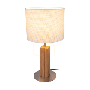 Stolná lampa Riflet, olejovaný dub/matný nikl, krémovo-strieborné tienidlo, 1xE27, Ø22 cm 1 Stolná lampa Riflet, olejovaný dub/matný nikl, krémovo-strieborné tienidlo, 1xE27, Ø22 cm small 1