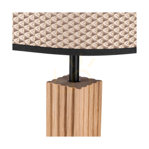 Stolná lampa Riflet, olejovaný dub/čierna, hnedo-čierno-zlaté tienidlo, 1xE27, Ø22 cm 2 Stolná lampa Riflet, olejovaný dub/čierna, hnedo-čierno-zlaté tienidlo, 1xE27, Ø22 cm small 2