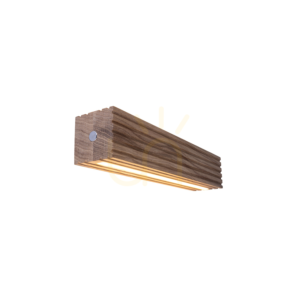 vyhliadka Nástenná svietidlo Riflet, olejovaný dub/hliník, 2xLED, 13,9 W, 38 cm Nástenná svietidlo Riflet, olejovaný dub/hliník, 2xLED, 13,9 W, 38 cm