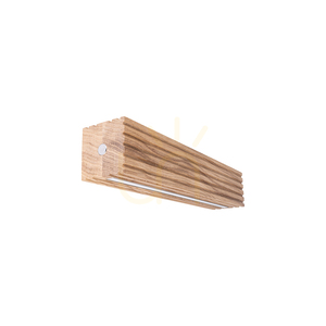 Nástenná svietidlo Riflet, olejovaný dub/čierna, 2xLED, 13,9 W, 38 cm small 0