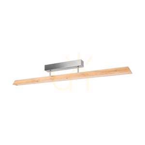 Stropné svietidlo Derott, olejovaný dub/matný nikl, 3xLED, 42 W, 115 cm 0 Stropné svietidlo Derott, olejovaný dub/matný nikl, 3xLED, 42 W, 115 cm small 0