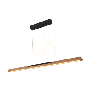 Závesné svietidlo Jonas, olejovaný dub/čierna, 1xLED 17,3 W, svetlo smerujúce nahor a nadol, 118 cm small 1