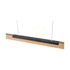 Závesné svietidlo Jonas, olejovaný dub/čierna, 1xLED 17,3 W, svetlo smerujúce nahor a nadol, 118 cm small 2