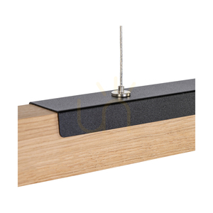 Závesné svietidlo Jonas, olejovaný dub/čierna, 1xLED 25 W, smer svetla hore a dole, 160 cm small 1