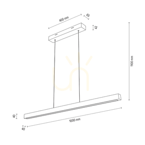 Závesné svietidlo Smal CCT, olejovaný dub, 1xLED, 33,4 W, 100 cm 4 Závesné svietidlo Smal CCT, olejovaný dub, 1xLED, 33,4 W, 100 cm small 4