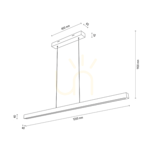 Závesné svietidlo Smal CCT, olejovaný dub, 1xLED, 36,9 W, 120 cm small 4