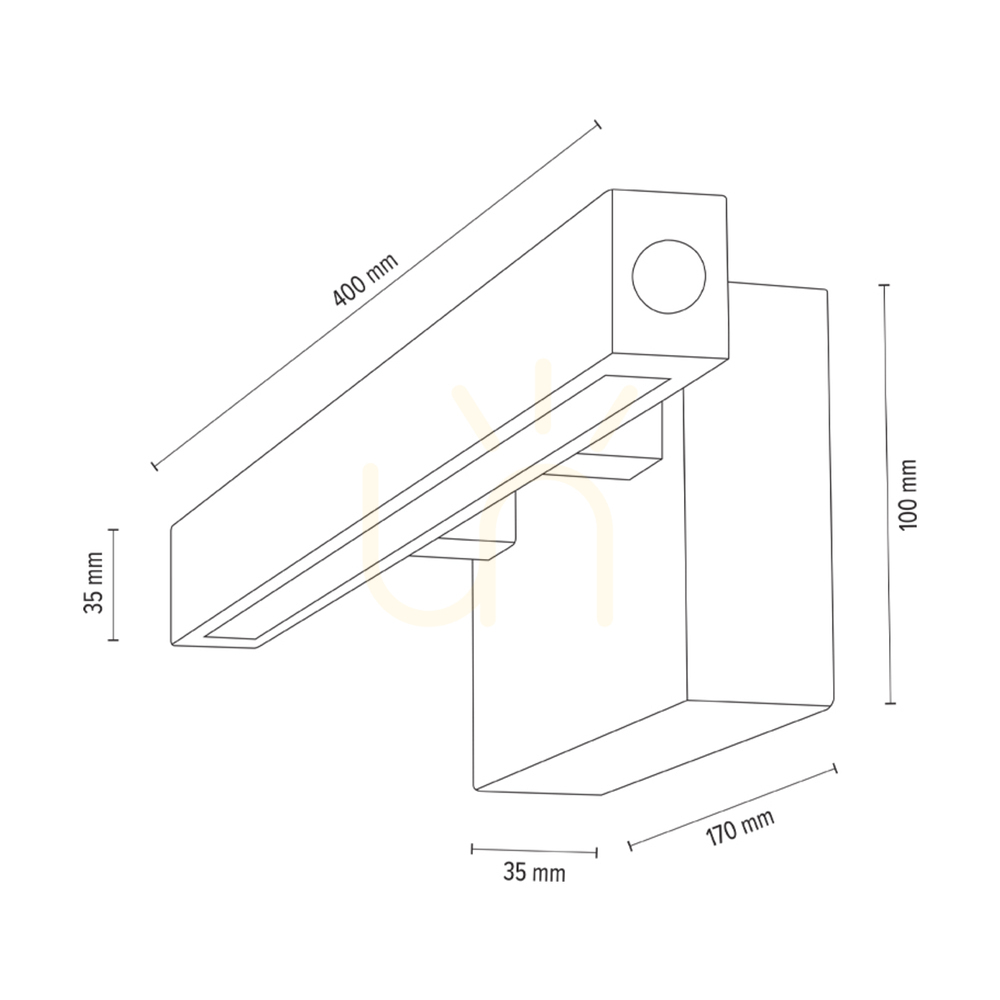 Šou Malé nástenné svietidlo CCT, olejovaný dub, 1xLED 5,4 W, 40 cm Malé nástenné svietidlo CCT, olejovaný dub, 1xLED 5,4 W, 40 cm