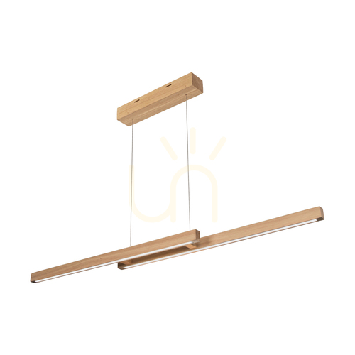 Skontrolujte Závesné svietidlo Smal CCT, olejovaný dub, 2xLED, 27,2 W, smer svetla hore a dole, 120 cm
