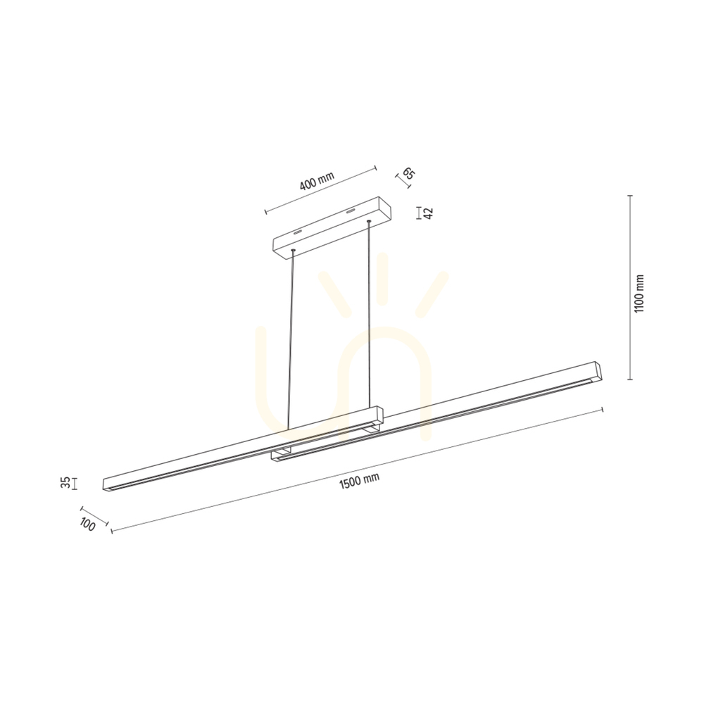 Náhľad Závesné svietidlo Smal CCT, olejovaný dub, 2xLED, 34,3 W, 150 cm Závesné svietidlo Smal CCT, olejovaný dub, 2xLED, 34,3 W, 150 cm