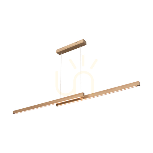 Skontrolujte Závesné svietidlo Smal CCT, olejovaný dub, 2xLED, 34,3 W, 150 cm