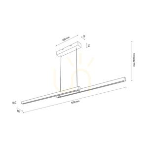 Malé závesné svietidlo Smal z dubového dreva s povrchovou úpravou CCT, 2xLED, 34,3 W, smer svetla hore a dole, 150 cm 3 Malé závesné svietidlo Smal z dubového dreva s povrchovou úpravou CCT, 2xLED, 34,3 W, smer svetla hore a dole, 150 cm small 3