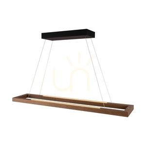 Závesné svietidlo Legno, olejovaný dub/čierna, 3xLED, 68 W, smer svetla nahor a nadol, 124,5 cm small 2