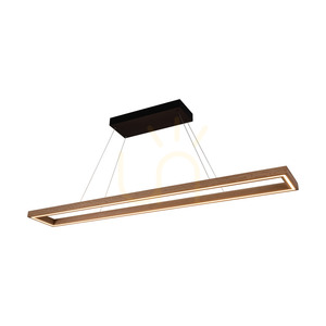 Závesné svietidlo Legno, olejovaný dub/čierna, 3xLED, 80 W, smer svetla hore a dole, 164,5 cm small 1