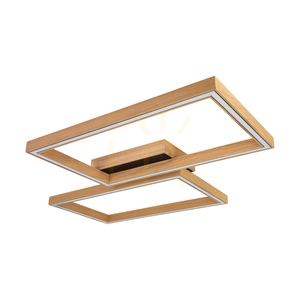 Stropné svietidlo / nástenná lampa Ramme, olejovaný dub/čierna, 2xLED, 48 W, 83 cm small 2