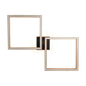 Stropné svietidlo / nástenná lampa Ramme, olejovaný dub/čierna, 2xLED, 48 W, 89 cm small 0