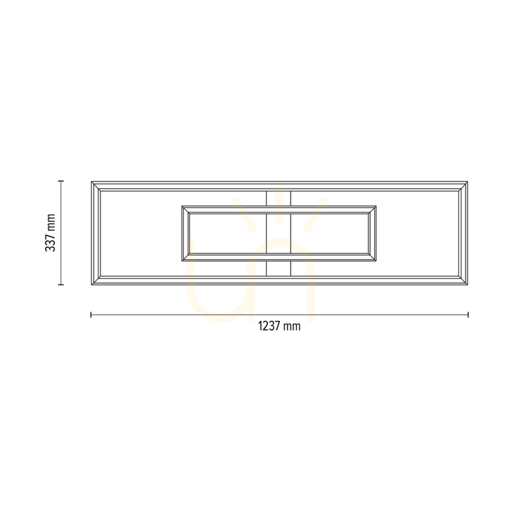 Šou Stropné svietidlo / nástenná lampa Ramme, olejovaný dub/matný nikl, 2xLED, 67,5 W, 123,7 cm Stropné svietidlo / nástenná lampa Ramme, olejovaný dub/matný nikl, 2xLED, 67,5 W, 123,7 cm