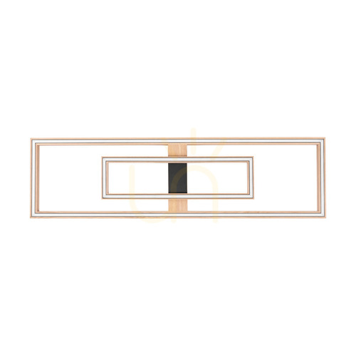 Skontrolujte Stropné svietidlo / nástenná lampa Ramme, olejovaný dub/čierna, 2xLED, 67,5 W, 123,7 cm