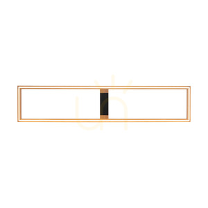 Stropné svietidlo / nástenná lampa Ramme, olejovaný dub/čierna, 1xLED 57 W, 163,7 cm small 1