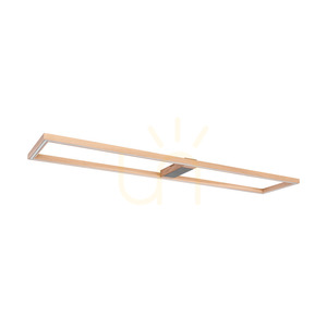Stropné svietidlo / nástenná lampa Ramme, olejovaný dub/čierna, 1xLED 57 W, 163,7 cm small 2
