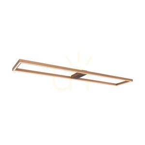 Stropné svietidlo / nástenná lampa Ramme, olejovaný dub/čierna, 1xLED 57 W, 163,7 cm small 3