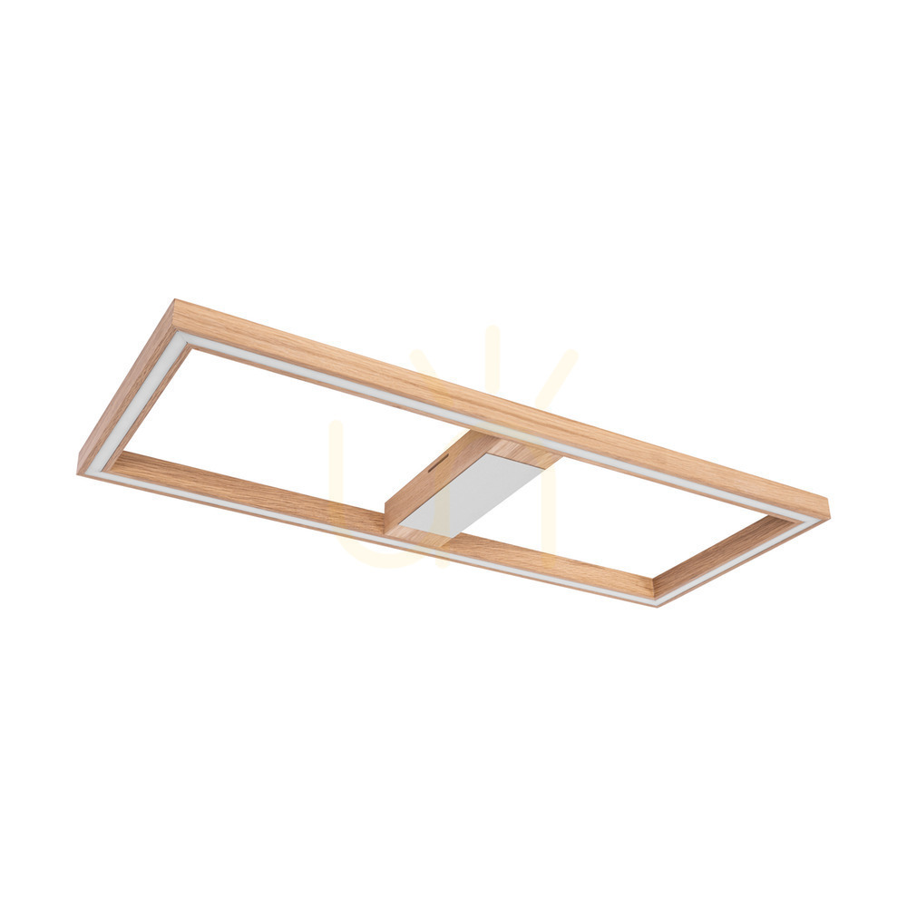 Náhľad Stropné svietidlo / nástenná lampa Ramme, olejovaný dub/matný nikl, 1xLED 33 W, 83,7 cm Stropné svietidlo / nástenná lampa Ramme, olejovaný dub/matný nikl, 1xLED 33 W, 83,7 cm