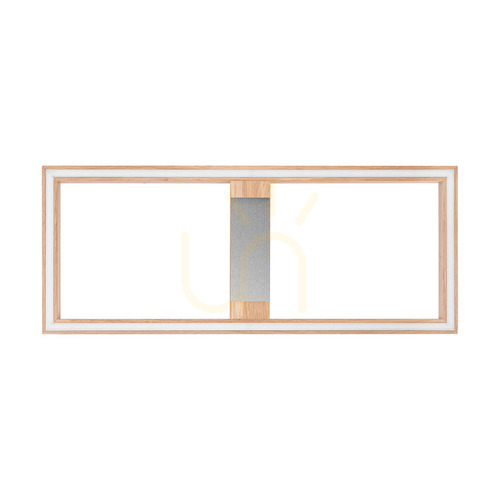 Skontrolujte Stropné svietidlo / nástenná lampa Ramme, olejovaný dub/matný nikl, 1xLED 33 W, 83,7 cm