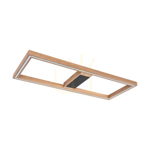 Stropné svietidlo / nástenná lampa Ramme, olejovaný dub/čierna, 1xLED 33 W, 83,7 cm small 2