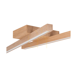 Stropné svietidlo / nástenná lampa Linus, olejovaný dub, 2xLED, 18 W, 87,5 cm small 2