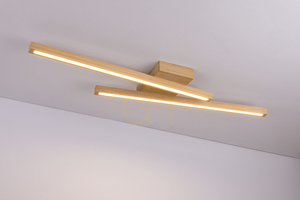Stropné svietidlo / nástenná lampa Linus, olejovaný dub, 2xLED, 18 W, 87,5 cm small 4