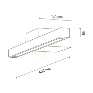 Nástenná svietidlo Aqua Luce, olejovaný dub, 1xLED 6 W, 40 cm 3 Nástenná svietidlo Aqua Luce, olejovaný dub, 1xLED 6 W, 40 cm small 3