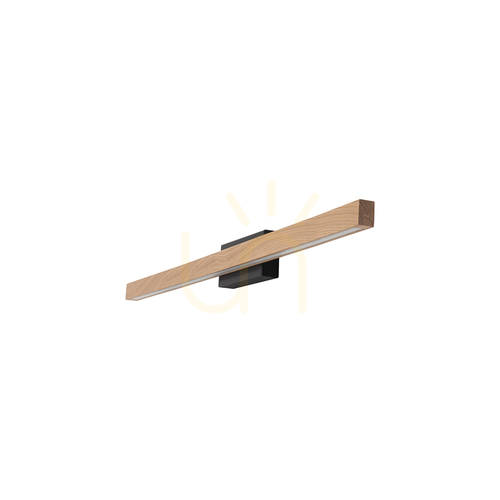 Skontrolujte Nástenná svietidlo Aqua Luce, olejovaný dub/čierna, 1xLED 12 W, 80 cm