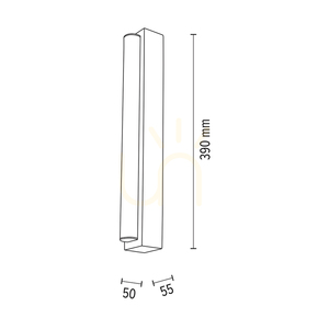 Nástenná svietidlo Aqua Luce, olejovaný dub, 1xLED 6 W, 39 cm small 2