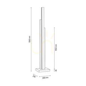 Stojaca lampa Soho, olejovaný dub, 3xLED, 60 W, 28 cm 4 Stojaca lampa Soho, olejovaný dub, 3xLED, 60 W, 28 cm small 4