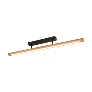 Stropné svietidlo Razmus, olejovaný dub/čierna, 1xLED 28 W, 98 cm small 1