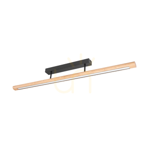 Stropné svietidlo Razmus, olejovaný dub/čierna, 1xLED 28 W, 98 cm small 0