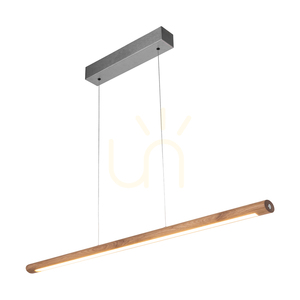 Závesné svietidlo Razmus, olejovaný dub/matný nikl, 1xLED 28 W, smer svetla hore a dole, 98 cm small 1