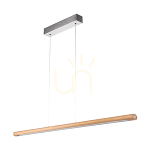 Závesné svietidlo Razmus, olejovaný dub/matný nikl, 1xLED 34 W, smer svetla hore a dole, 118 cm small 0