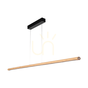 Závesné svietidlo Razmus, olejovaný dub/čierna, 1xLED 46 W, svetlo smerujúce nahor a nadol, 158 cm 0 Závesné svietidlo Razmus, olejovaný dub/čierna, 1xLED 46 W, svetlo smerujúce nahor a nadol, 158 cm small 0