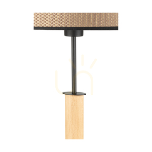 Stojaca lampa Mercedes, olejovaný dub/čierna, hnedo-čierno-zlaté tienidlo, 1xE27, 52 cm 2 Stojaca lampa Mercedes, olejovaný dub/čierna, hnedo-čierno-zlaté tienidlo, 1xE27, 52 cm small 2