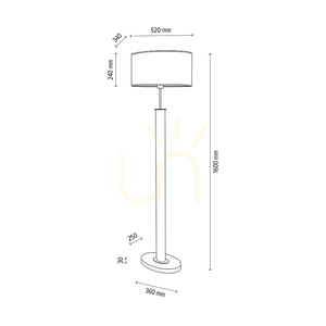Stojaca lampa Mercedes, olejovaný dub/čierna, hnedo-čierno-zlaté tienidlo, 1xE27, 52 cm 4 Stojaca lampa Mercedes, olejovaný dub/čierna, hnedo-čierno-zlaté tienidlo, 1xE27, 52 cm small 4