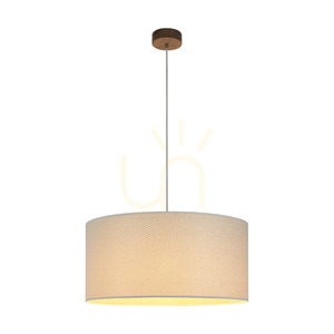 Závesná lampa Mercedes, olejovaný dub, krémovo-strieborný tienidlo, 1xE27, Ø50 cm 1 Závesná lampa Mercedes, olejovaný dub, krémovo-strieborný tienidlo, 1xE27, Ø50 cm small 1