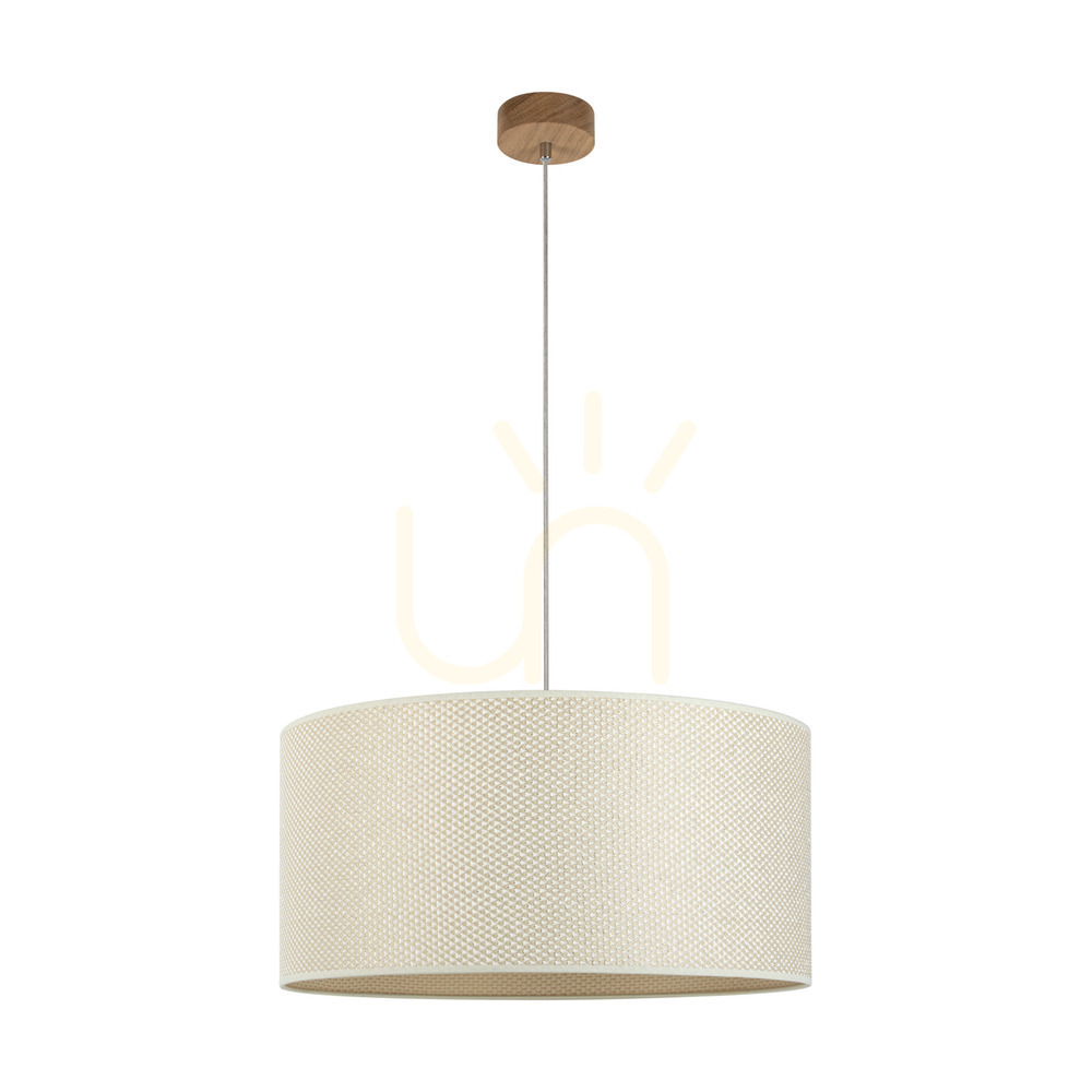 Skontrolujte Závesná lampa Mercedes, olejovaný dub, krémovo-strieborný tienidlo, 1xE27, Ø50 cm Závesná lampa Mercedes, olejovaný dub, krémovo-strieborný tienidlo, 1xE27, Ø50 cm