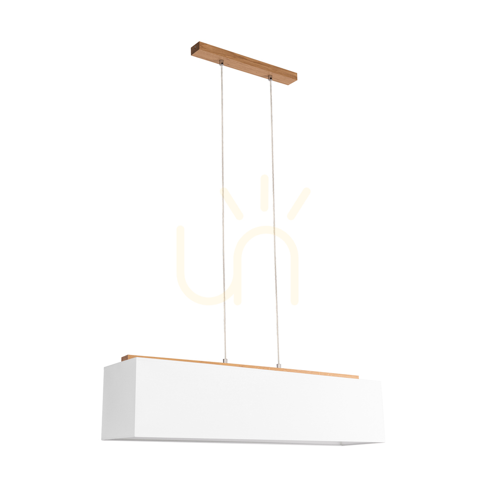 Skontrolujte Závesné svietidlo Hakon, olejovaný dub, biely tienidlo, 4xE27, 90 cm Závesné svietidlo Hakon, olejovaný dub, biely tienidlo, 4xE27, 90 cm
